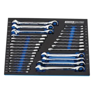 Kincrome Evolution Gear Spanner EVA Tray 30 Piece Deep EVA414T